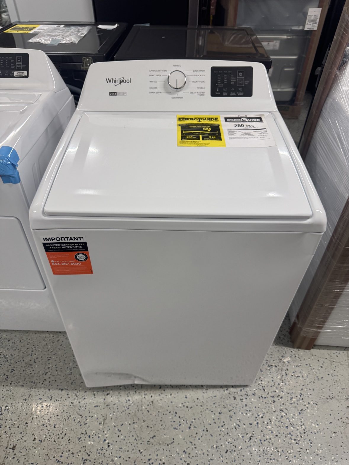 New Whirlpool Top Load Washer
